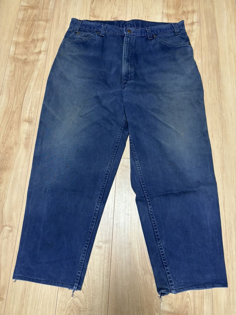 levi's リーバイス 560 カラーデニム USA製 90s ビンテージ ジャンク フェード ダメージ拍卖