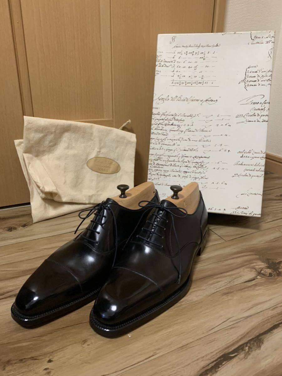 新品レア ロベルトウゴリーニ×VASS ストレートチップ 41 黒 25.5㎝ ISETAN別注拍卖