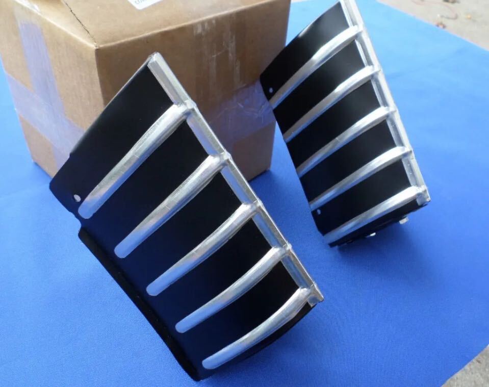 1967インパラフロントフェンダーコーナーモールディング コーナーグリル アルミフィラートリムモール左右セット。ローライダー ハイドロ拍卖