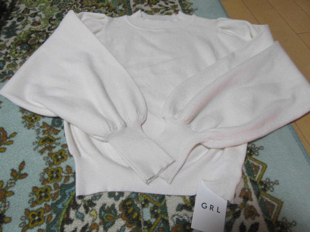 新品未使用GRLグレイル長袖ニットフリーサイズMサイズくらい即決激安980円拍卖