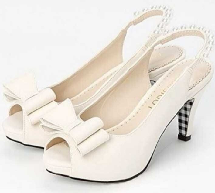 ロディスポット ギンガムプリントバックストラップパンプス拍卖