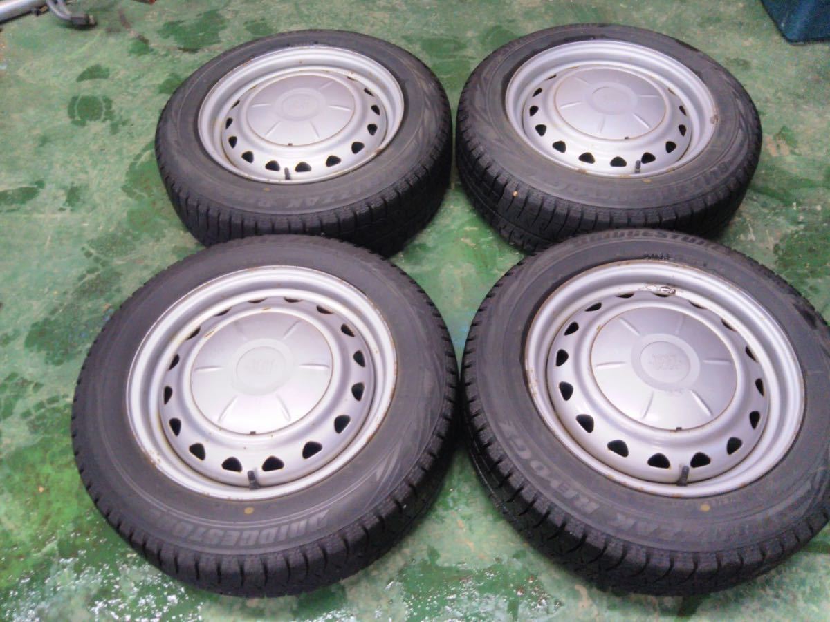 Y76 175/65R15 ブリジストン BRIDGE STONE REVO GZ 2016年 5.5J PCD100 /4H FIELDER NZE164 フィールダー 4本セット キャップ付き拍卖