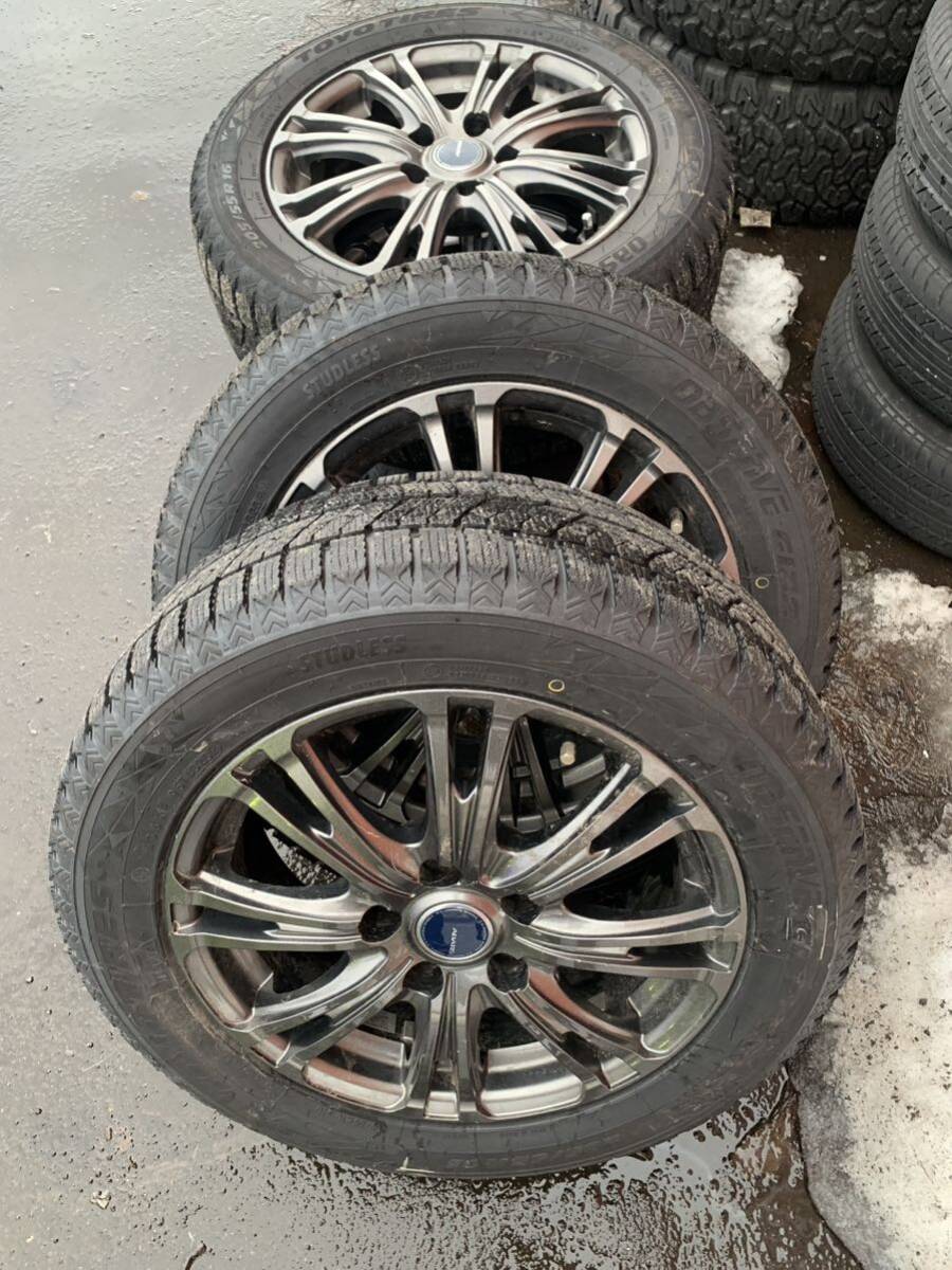 Y1071 205/55R16 toyo トーヨー 2023年 PCD114.3 5H 6.5J インセット 38 シビック FD1 4本セット ABATIS拍卖