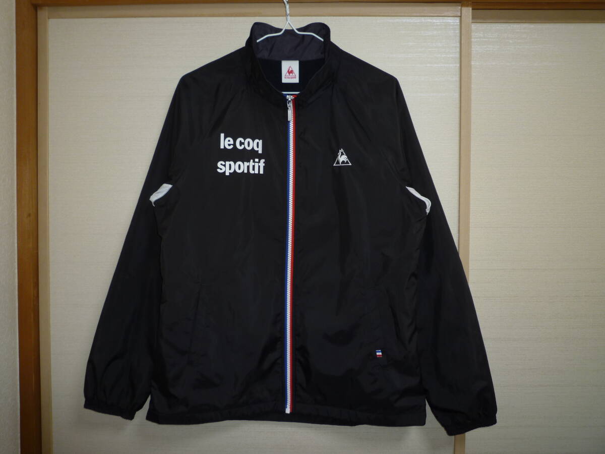 ルコック 裏起毛ナイロンジャケット 黒 Oサイズ拍卖