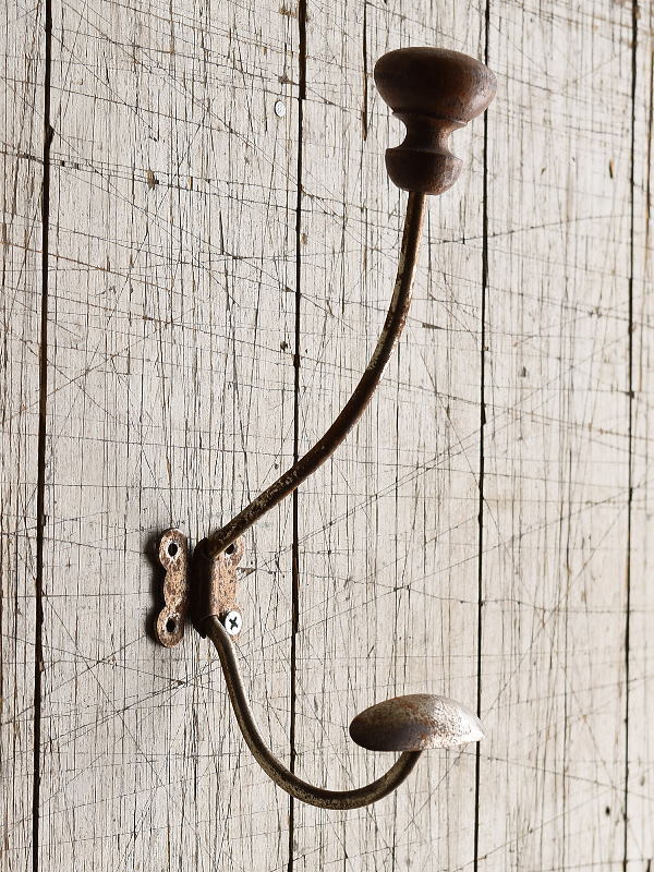 フレンチ  アンティーク 壁掛けコートフック 8406拍卖