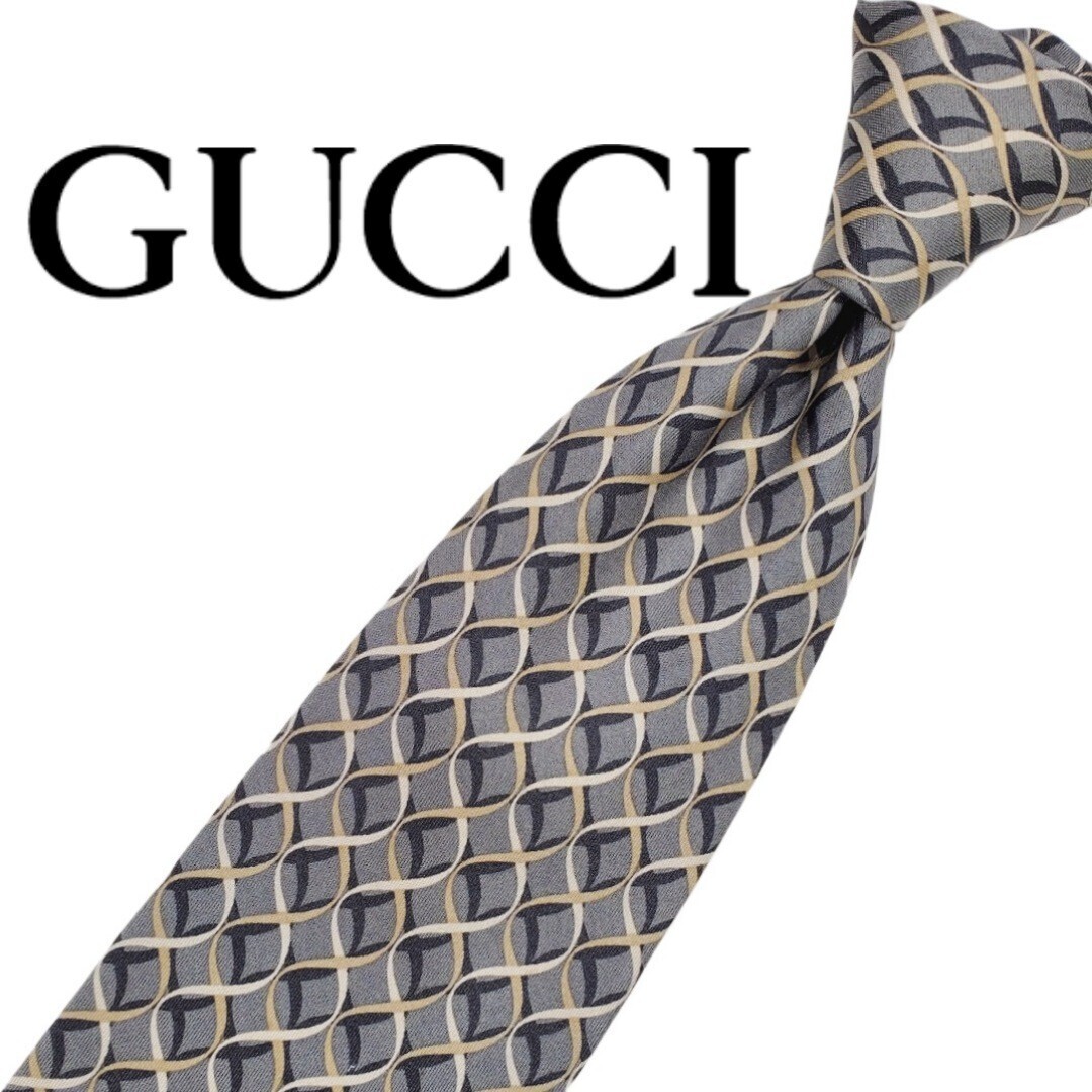 511/美品 GUCCI グッチ 中古 USED ネクタイ拍卖