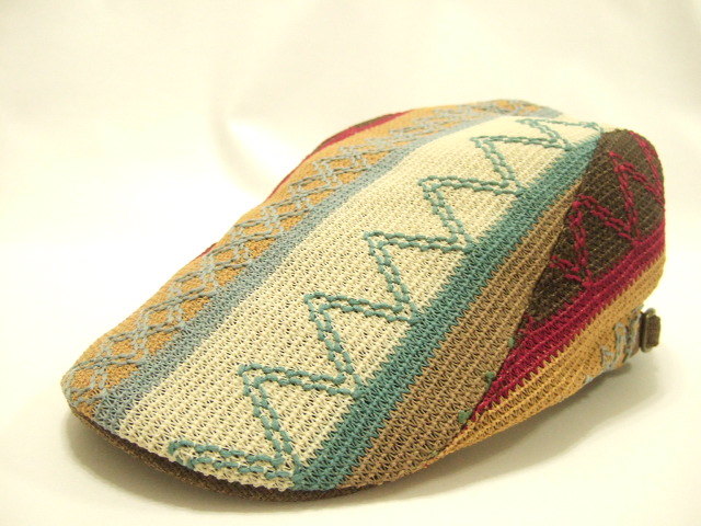 s横浜最新コレクション 魅惑のハンチング♪刺しゅう柄 メンズレディース 送料300円ξhaξ ξ帽子45拍卖