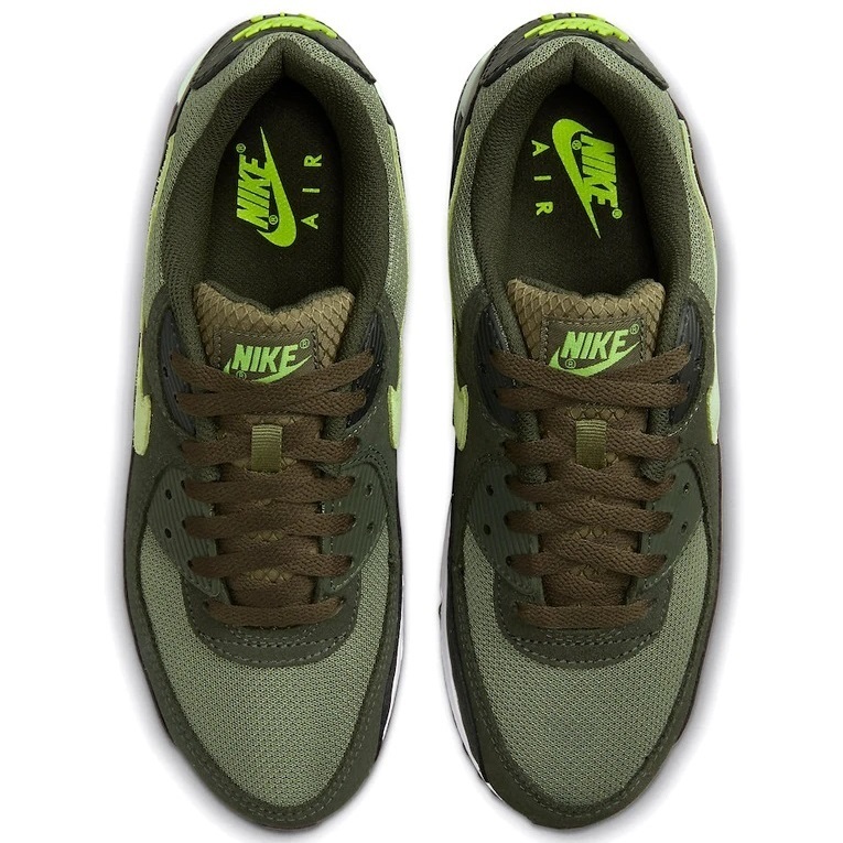 ■ナイキ エア マックス 90 ミディアムオリーブ/ボルト/セコイア 新品 25.5cm US7.5 NIKE AIR MAX 90 DQ4071-200拍卖