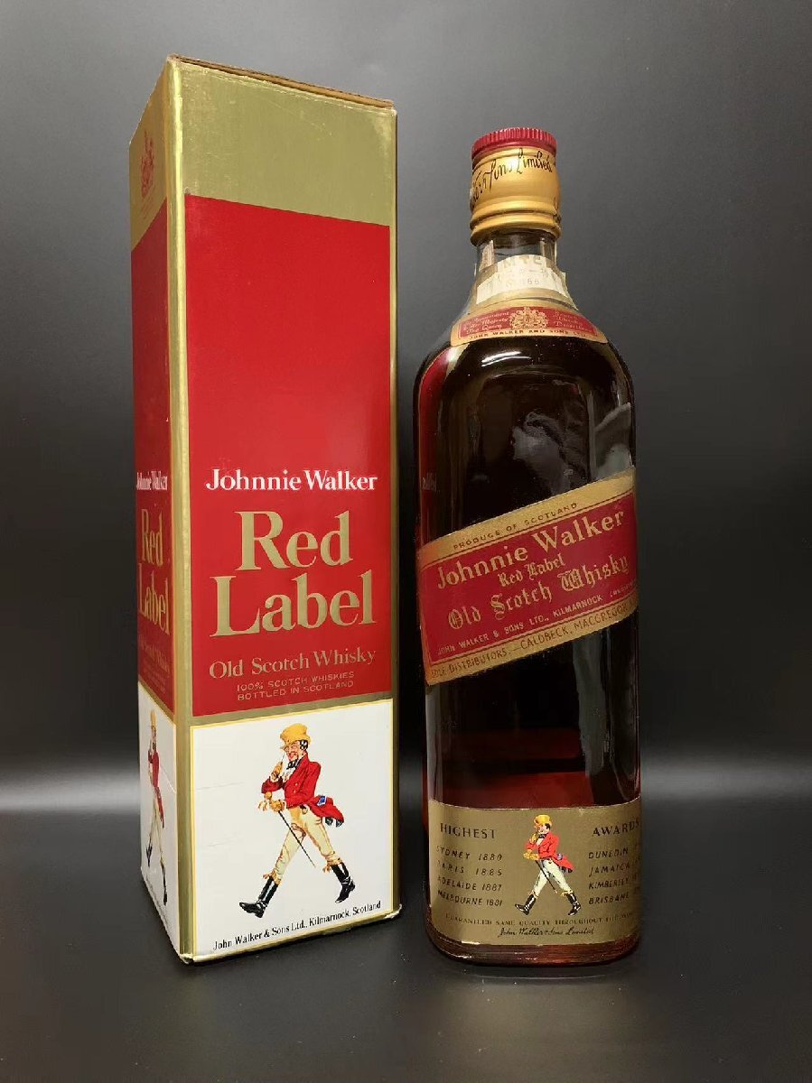 古酒 未開栓 箱 Johnnie Walker レッドラベル 760ml 特級 750ml 43% スコッチ ウイスキー拍卖