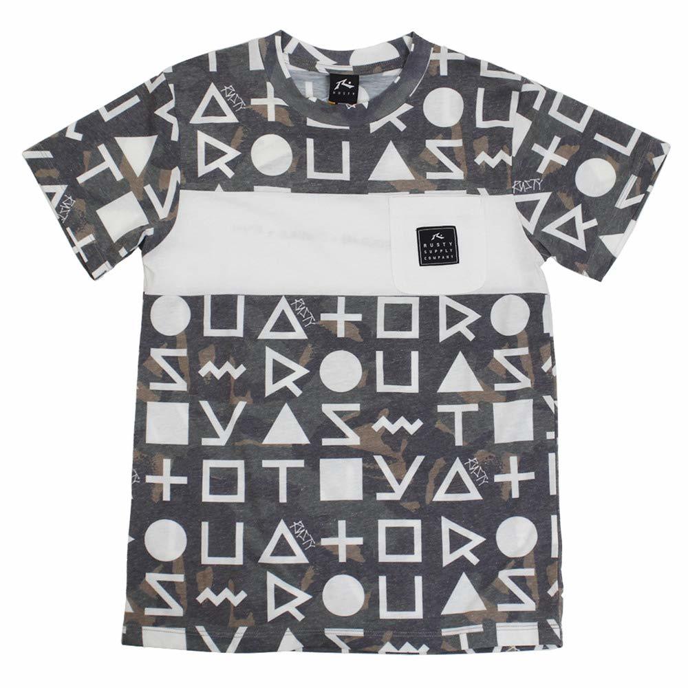 子供130サイズ:ラスティ【RUSTY】キッズ UVTシャツ ラッシュガード水着シャツ (水陸両用)拍卖