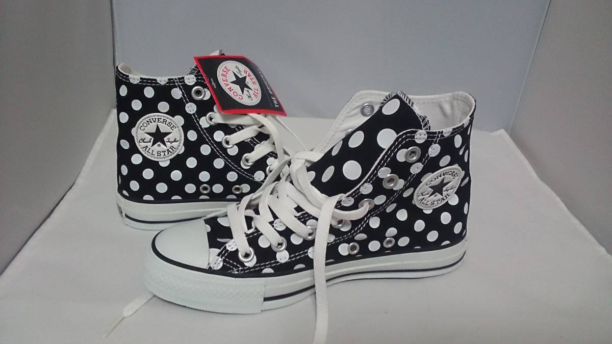 ☆24.0cm【送料無料】オールスター*CRAZYDOT HI*ブラック*新品拍卖