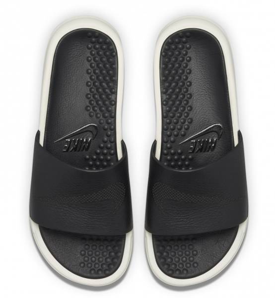 25cm●ナイキ ベナッシ スライド NIKE BENASSI SLIDE LUX サンダル 黒 lab 818742-001 レザー ロンハーマン 高級 ラボ シャワーサンダル拍卖