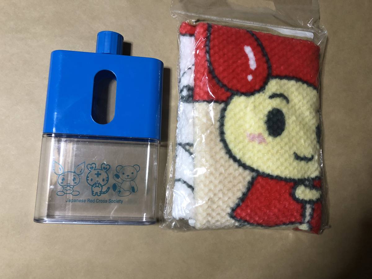 【同梱不可!】 日本赤十字社 けんけつちゃん×くろくま ブランケット &容器拍卖