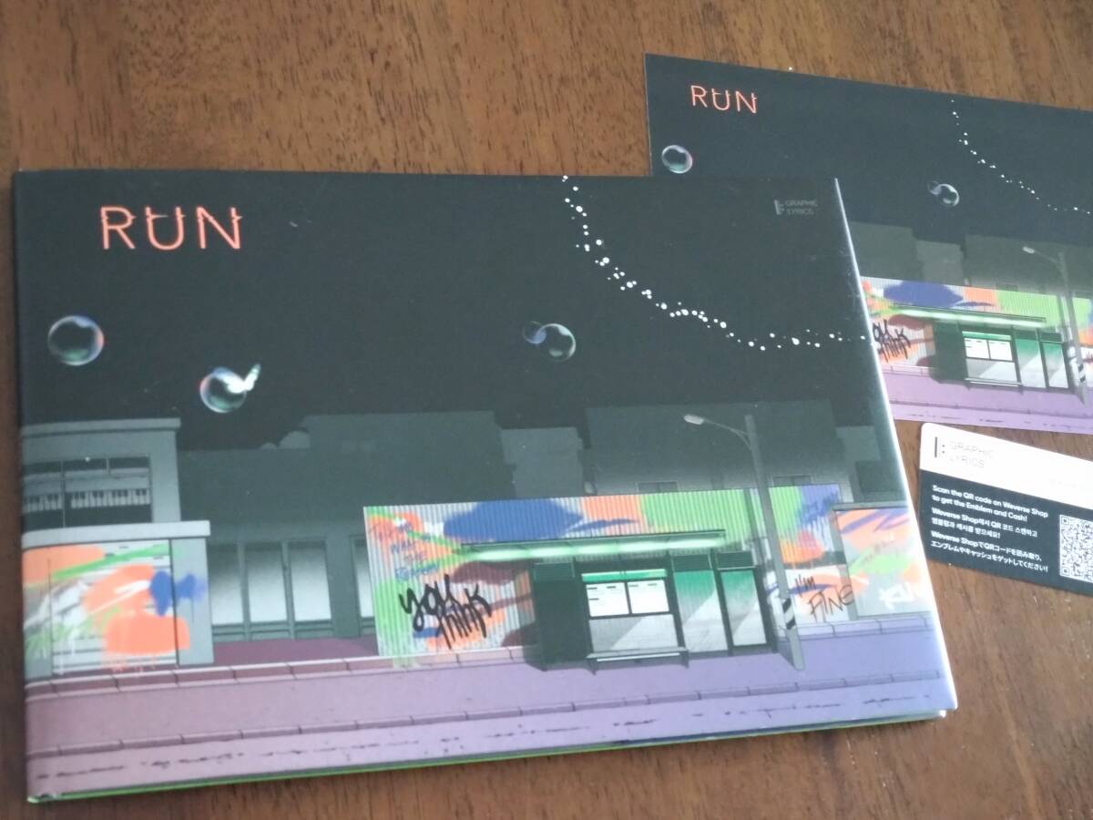 ◎GRAPHIC LYRICS with BTS 「RUN」 イラストカード付き 歌詞絵本拍卖