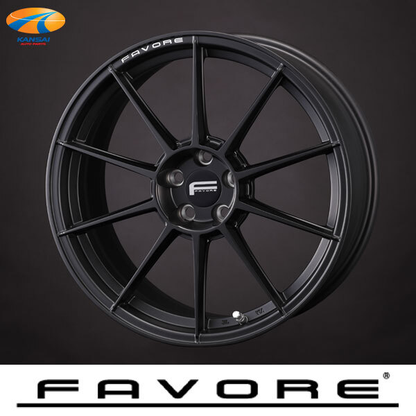 アルミホイール F10S 18インチ×8.5+45 5H/100 φ56.1 マットブラック 4本 SilkBlaze FAVORE シルクブレイズ ファヴォーレ拍卖