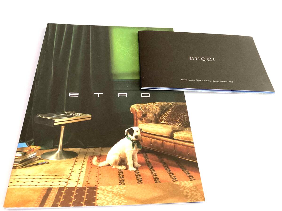 P44 未使用 服カタログブック2点セット 洋服 GUCCI ETRO ブランド ハイブランド拍卖