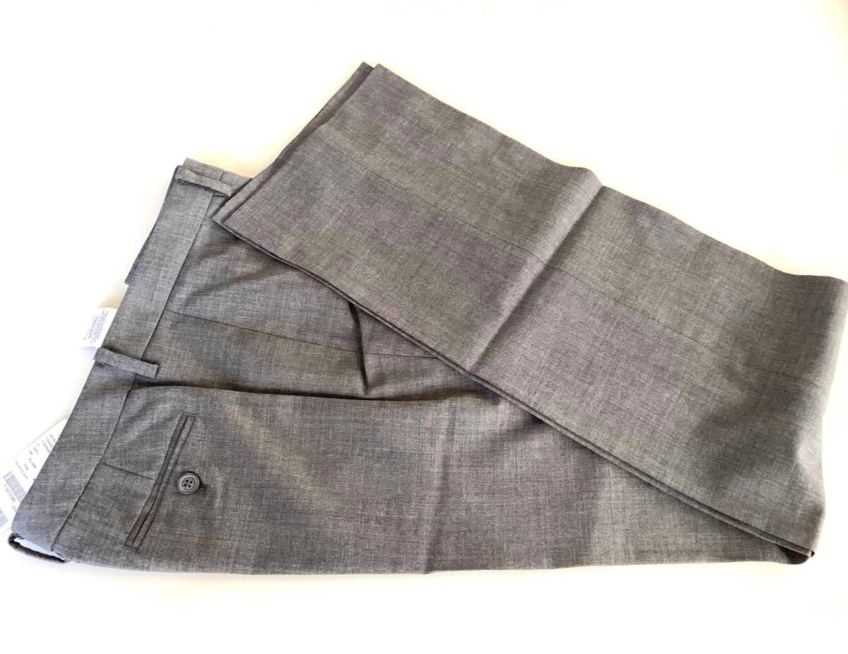 K38 新品未使用 ブルックスブラザーズ レディース パンツ 定価22,000円 4 3L相当 グレー イタリア製 ストレッチします ストレート拍卖