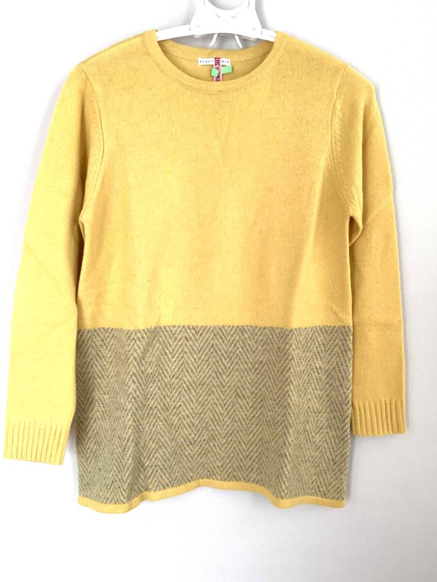 M65 長袖チュニック Mサイズ相当 ミモザ色 黄色 ATELIER SIX クリーニング済 暖かく軽い拍卖