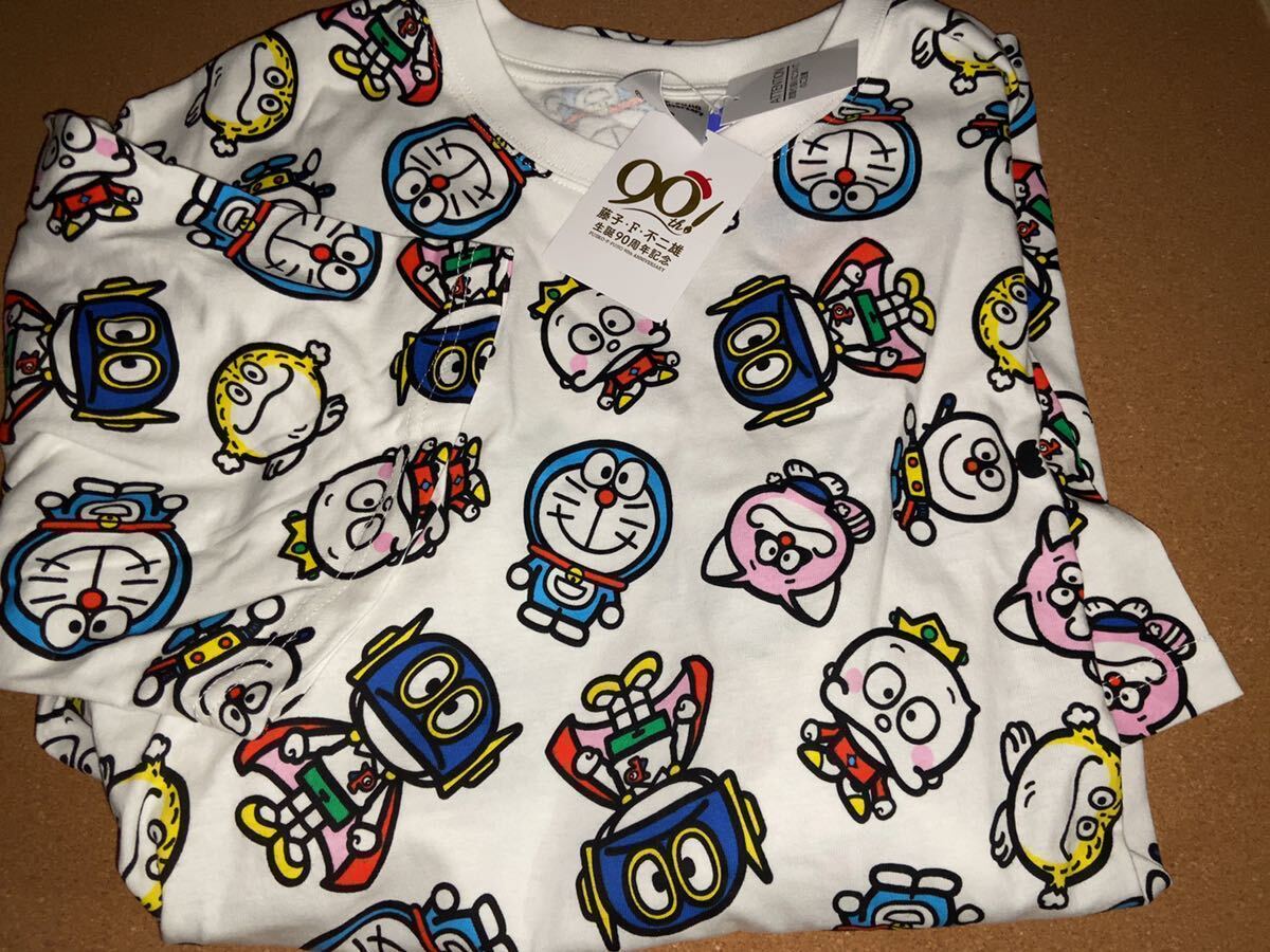 送料無料 ドラえもん パーマン コロ助 ウメ星デンカ モジャ公 ホワイト 白 3Lサイズ 藤子F不二雄 Tシャツ メンズ しまむら avail アベイル拍卖