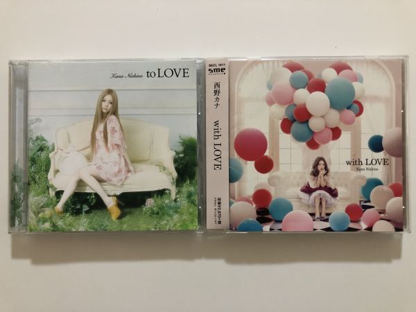 B25452 CD(中古)to LOVE+with LOVE 西野カナ 2枚セット拍卖