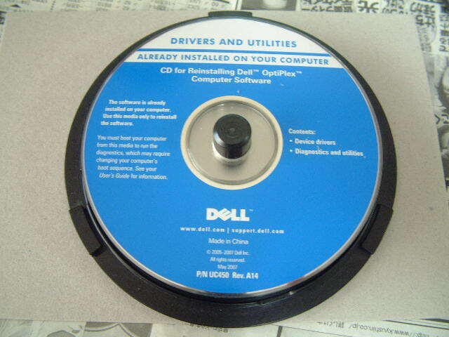 送料最安 \140 CDD24-02:デル DRIVERS AND UTILITIES CD for Reinstalling Dell OptiPlex Computer Software P/N UC450 Rev.A14 拍卖