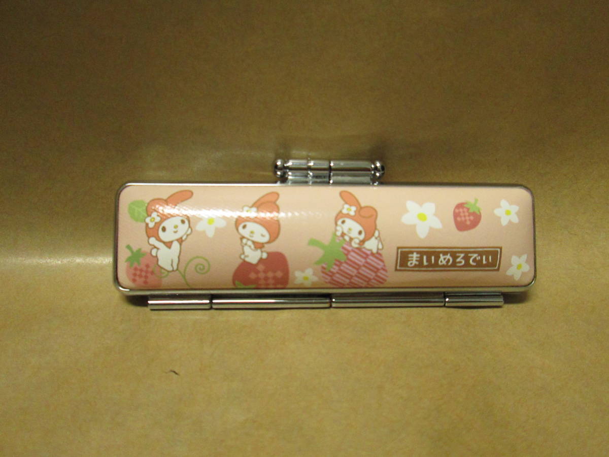 @【即決】◆マイメロディ◆印鑑ケース(ハードタイプ)朱肉付き 12mm用 まいめろでぃ いちご 拍卖