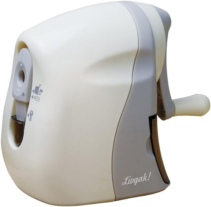 【即決】▽リビガク かるハーフ 鉛筆削り▽ソニック 削り器 手動えんぴつ削り アイボリー 新入学 小学生 シンプル //LV-8070-I拍卖