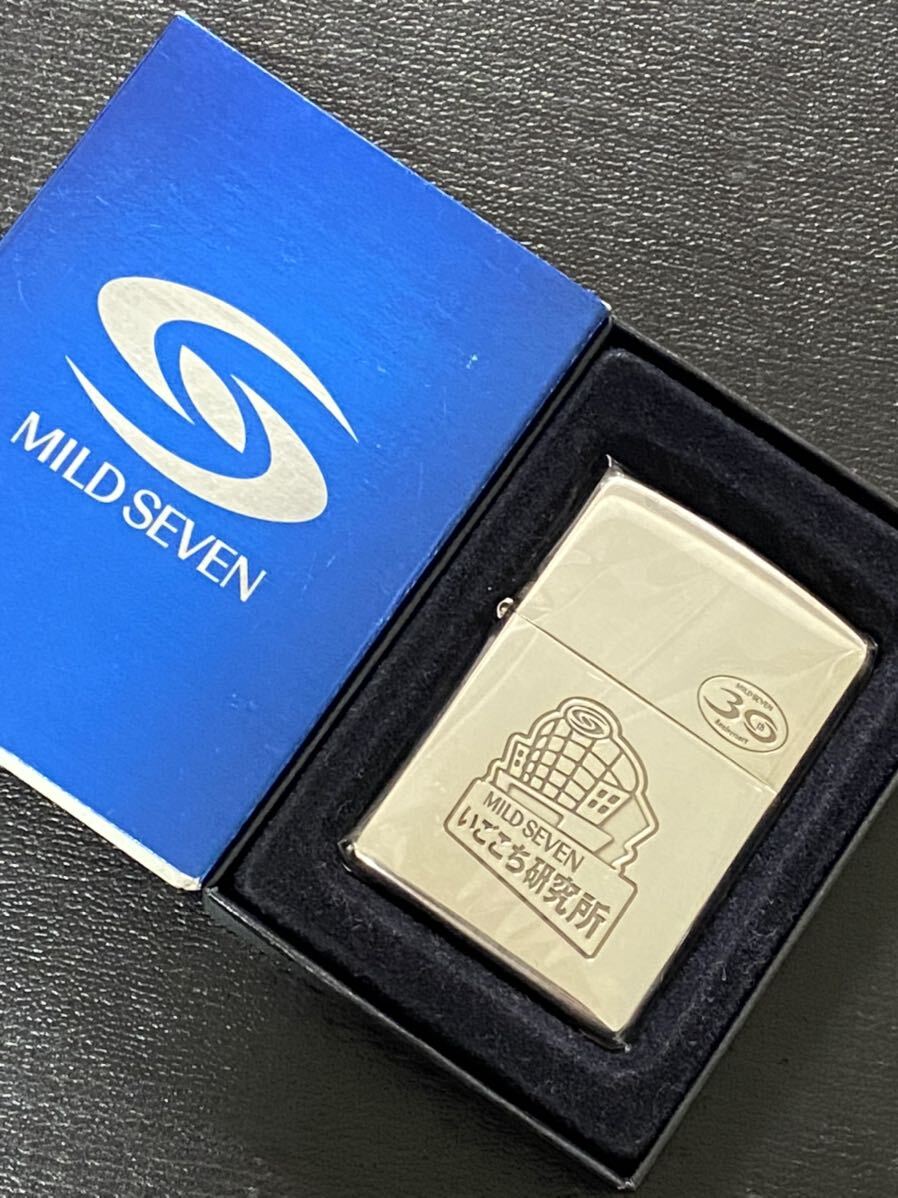 zippo マイルドセブン いごこち研究所 30周年記念 限定品 前面刻印 希少モデル 2006年製 MILD SEVEN 30th Anniversary ケース 保証書付拍卖