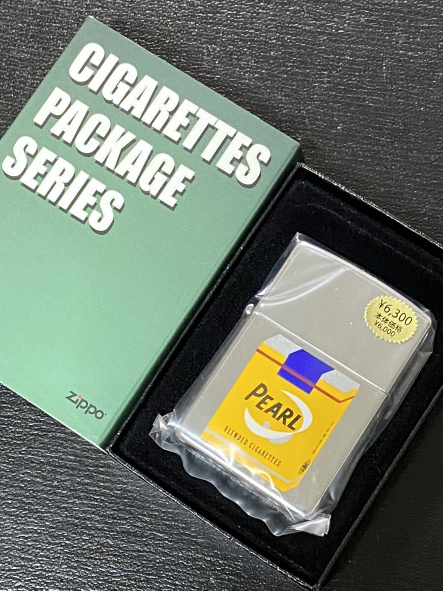zippo PEARL パール たばこ柄 前面加工 希少モデル 2005年製 CIGARETTES PACKAGE SERIES ケース 保証書付き拍卖