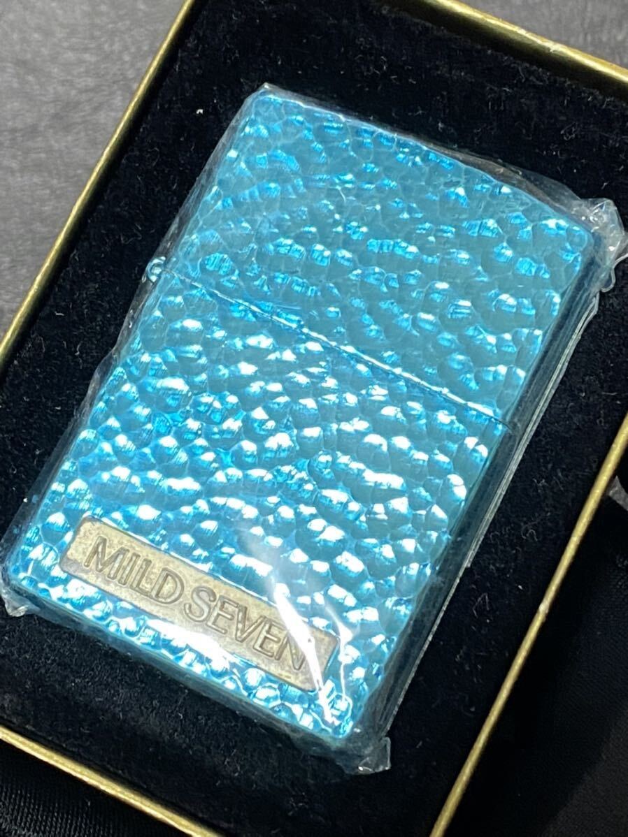 zippo マイルドセブン 両面ハンマートーン 限定品 希少モデル ヴィンテージ 1998年製 MILD SEVEN ケース 保証書付き拍卖