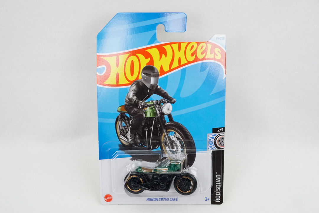 Hot Wheels 49/250 ROD SQUAD 2/5 HXP86 HONDA CB750 CAFE ホンダ カフェレーサー ホットウィール マテル MATTEL拍卖