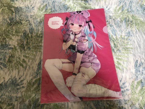 d233クリアファイル Vtuber ホロライブ 湊あくあ  ナース がおう エアコミケ /まかろん大帝拍卖
