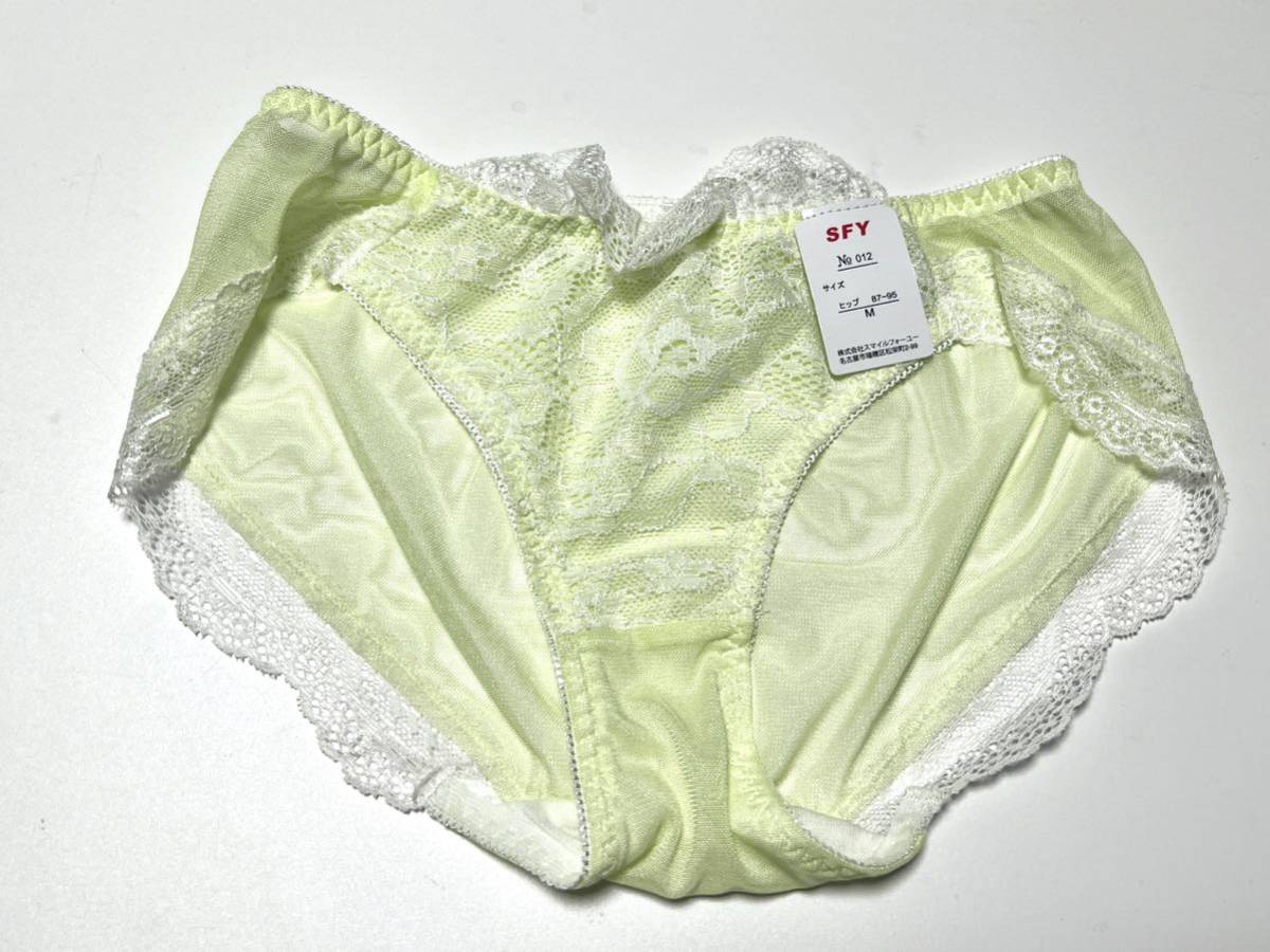 新品 SFY★ストレッチレースデザインショーツ M ライム拍卖