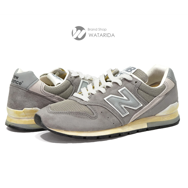 ニューバランス New Balance スニーカー 996HJ2 CM996HJ2 グレー 25cm ビンテージ加工 996 35周年モデル 箱・タグ付拍卖