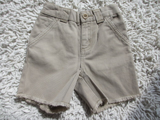 ★新品・未使用・タグ付き・保管品!OLD NAVY ベージュ ハーフパンツ 12-18m★拍卖