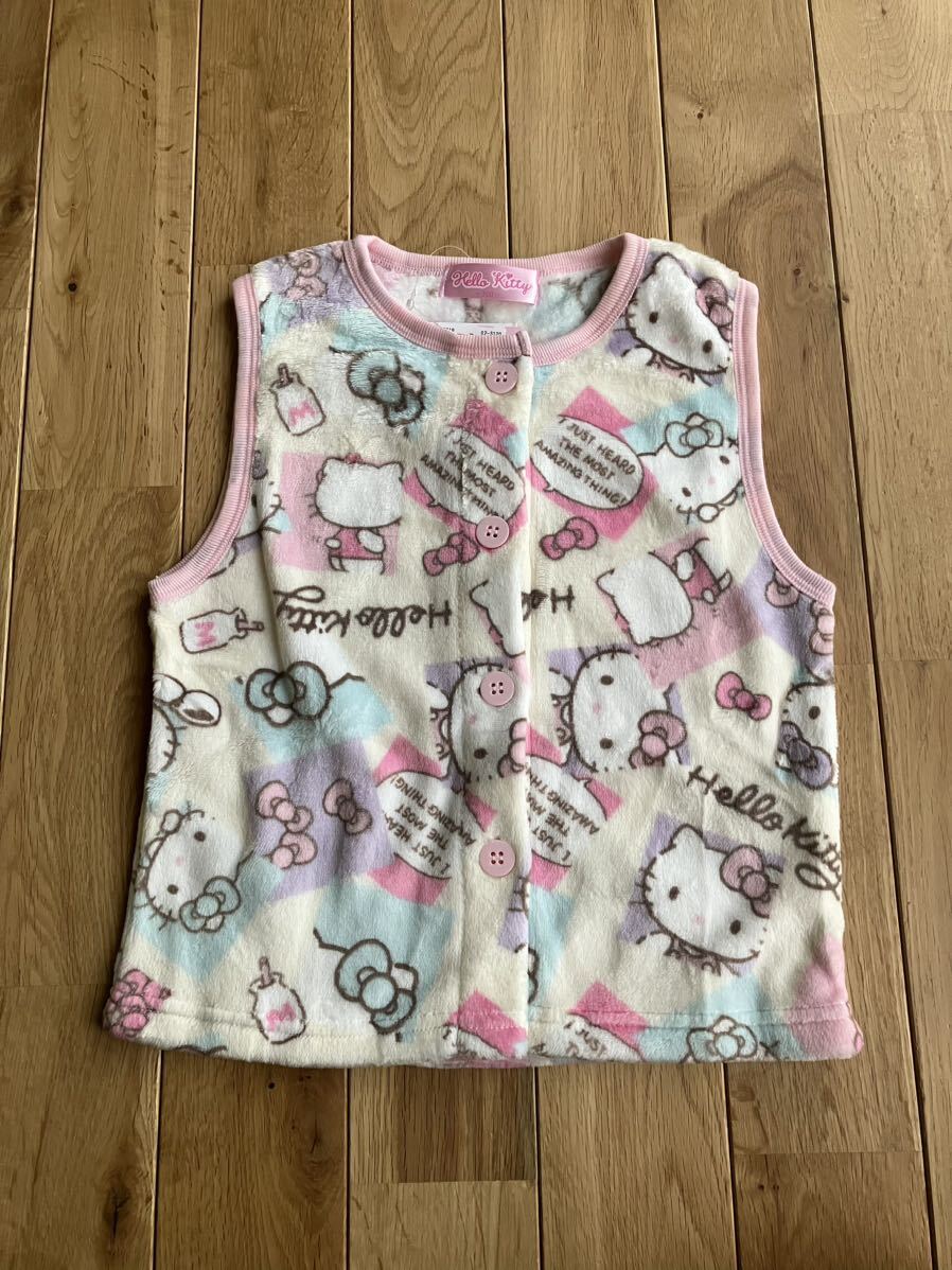 新品 ハローキティ 女の子 ベビー もこもこベスト スリーパー拍卖