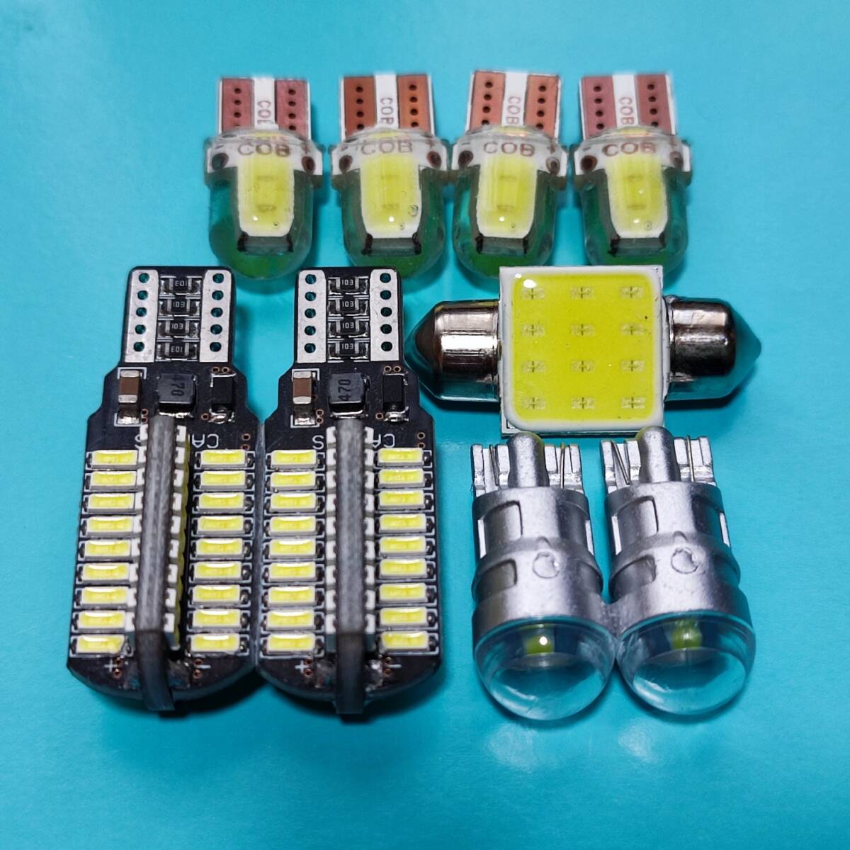 C27 セレナ ライダー ハイウェイスター 超爆光! T10 LED ルームランプ バックランプ ポジション 9個セット ホワイト 日産 /72/1/c2/t31拍卖