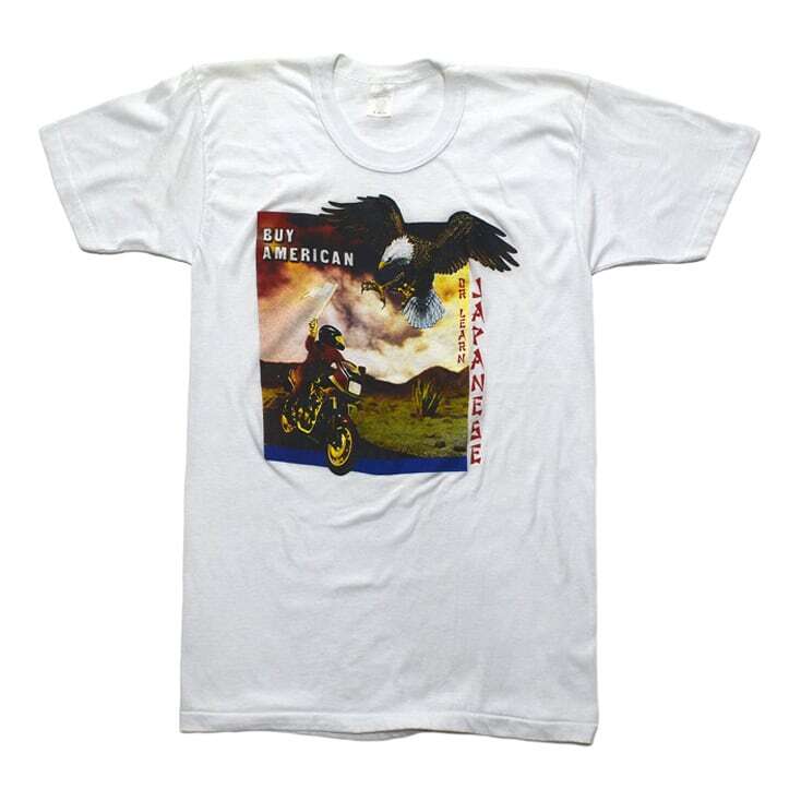 【送料無料】80s ハーレーダビッドソン イーグル HONDA ヴィンテージTシャツ サイズM 古着 @BC0007拍卖