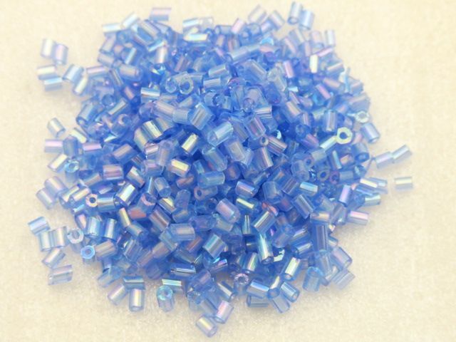 ガラスビーズ(S) 竹ビーズ 2.5x2mm ライトパープル 約300個拍卖