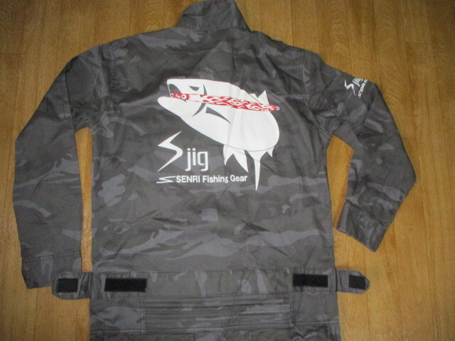 Sjig エスジグ/ジギング・ルアー・フィッシング・釣り 迷彩風 ツナギ・スーツ サイズM 未使用デッドストック拍卖