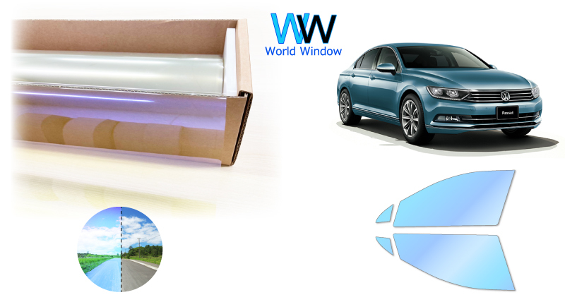 遮熱 オーロラ(発色) 81% ワーゲン パサート B8 セダン (3CC##/3CD##) カット済みフィルム フロントドア用拍卖