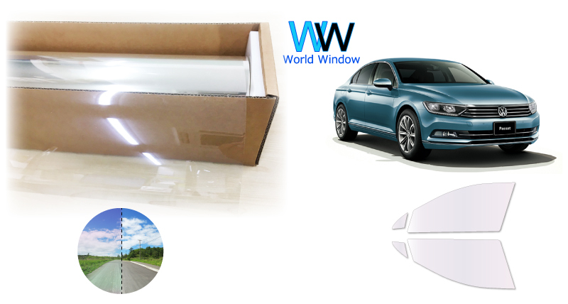 遮熱 オーロラフィルム(サイレントタイプ) ワーゲン パサート B8 セダン カット済みカーフィルム フロントドア用拍卖