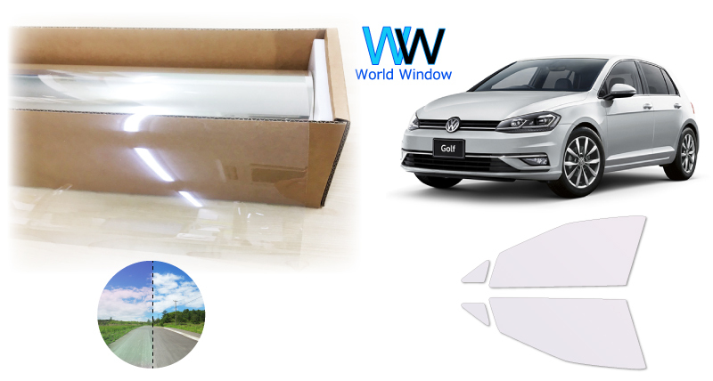 遮熱 オーロラフィルム(サイレントタイプ) 85% ゴルフ7 VII AUCJZ 5G型 カット済みカーフィルム フロントドア用拍卖