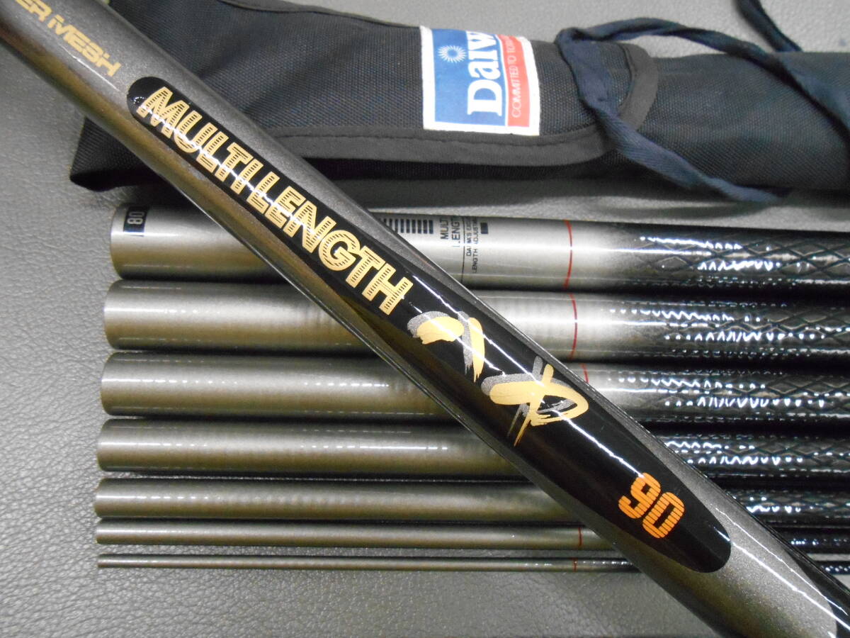 ダイワ精工名竿 ハヤ清流竿 カーボウイスカーパワーメッシュマルチレングスハヤ90 とても綺麗なお品です。ハヤ、ヤマメ、アマゴに。No.4拍卖