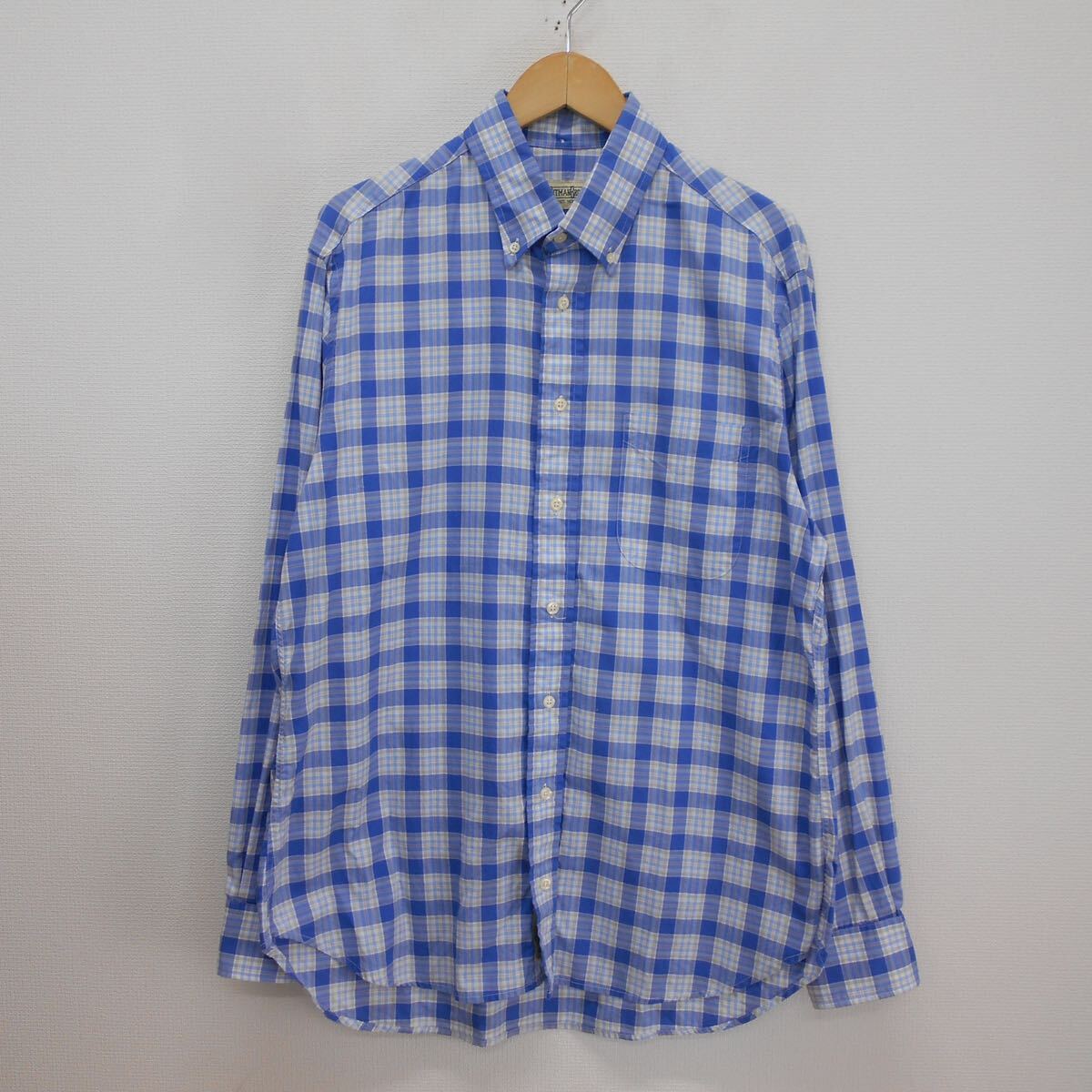 Gitman Bros. ギットマンブラザーズ USA製 ボタンダウンシャツ 長袖 チェック L 10110491拍卖