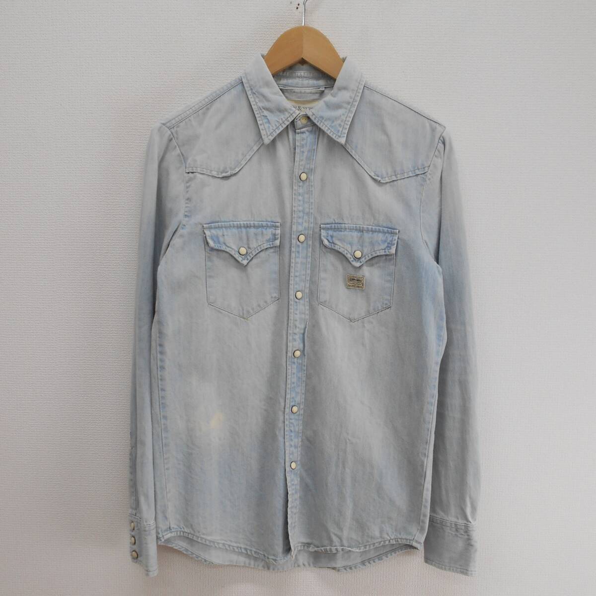 Denim & Supply Ralph Lauren デニムアンドサプライ ラルフローレン デニムウエスタンシャツ 長袖 XS 10100820拍卖