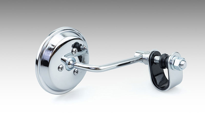 キジマ KIJIMA ミニラウンドミラー ハンドルクランプタイプ クロームメッキ 1個売り 203-9123拍卖