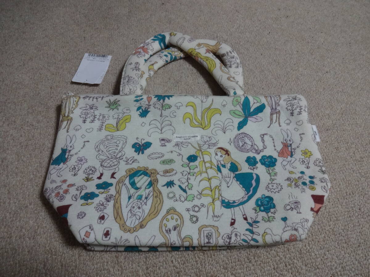 ツモリチサト★ワコール新品トートバッグ 手付きポーチ★アリス ガーデン★不思議の国のアリス CR 送料185円追跡OK!拍卖