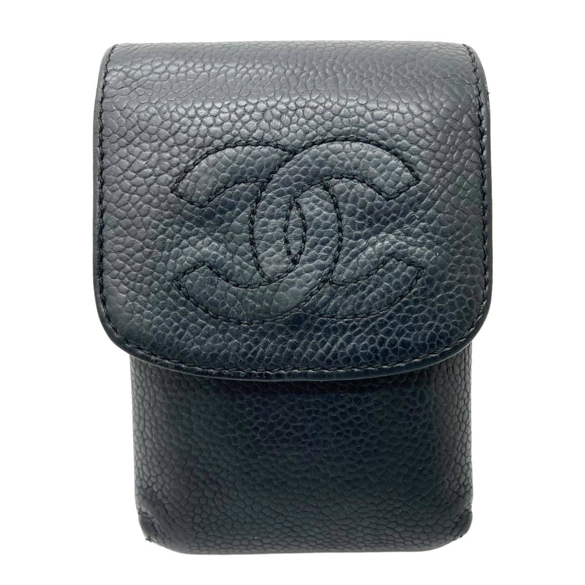 【中古】|CHANEL シャネル A13511 キャビアスキン シガレットケース タバコケース拍卖