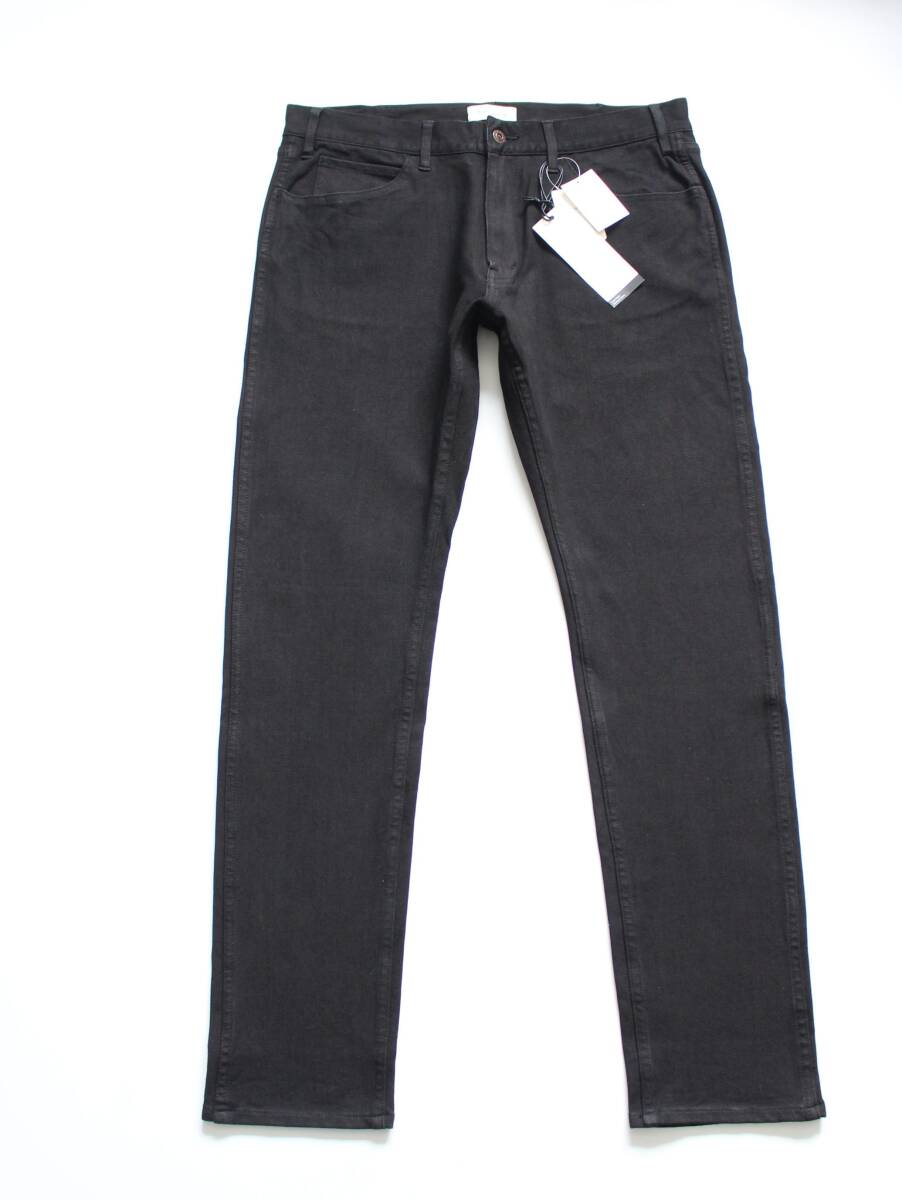 未使用【 B&Yユナイテッドアローズ FIRE SERVICE ISKO】ブラックデニムパンツ 34 ドクターデニム本澤 472606 定価\11,000 スリムストレッチ拍卖